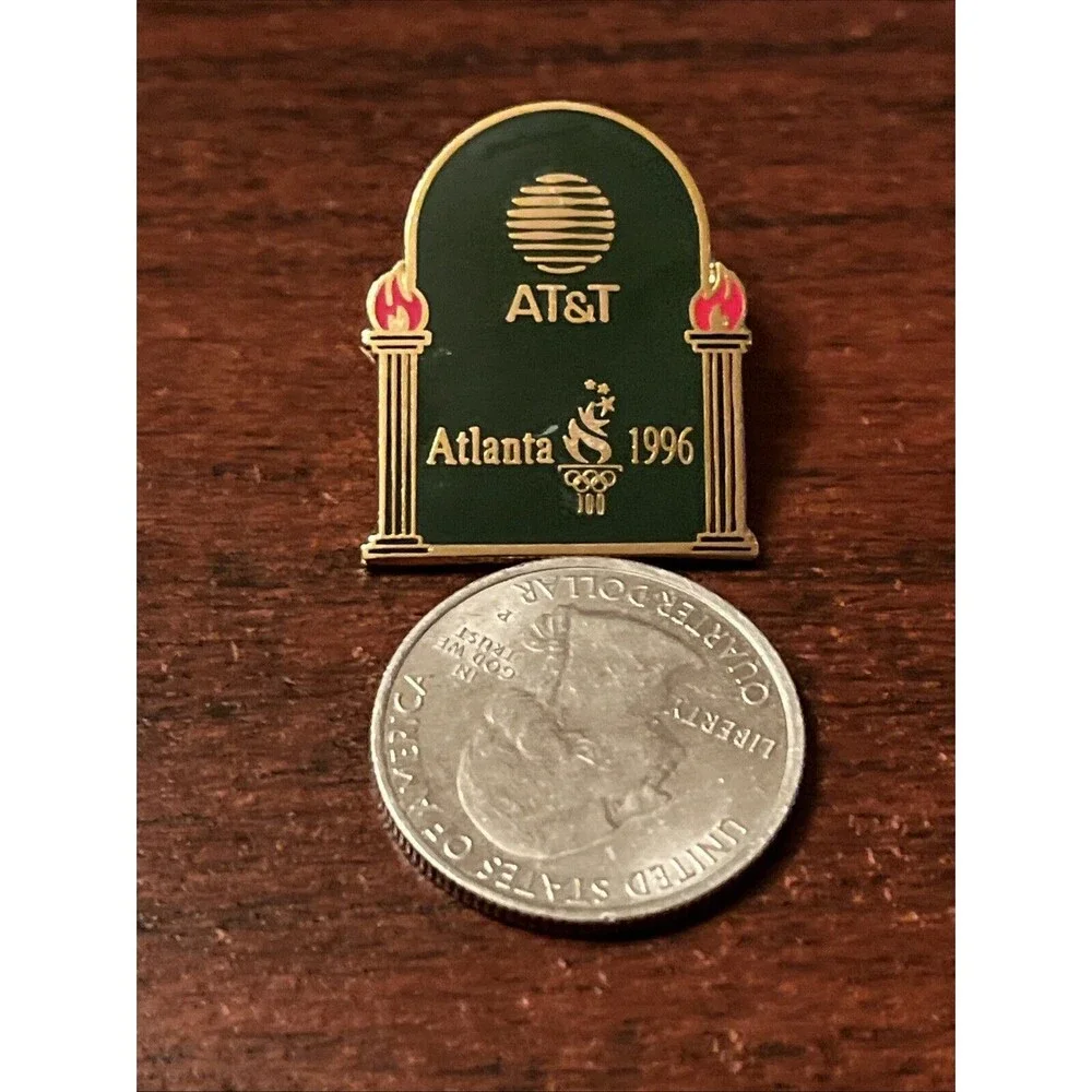 1996 Atlanta Olympics AT&T Phone Company‎ Sponsor Lapel Hat Pin